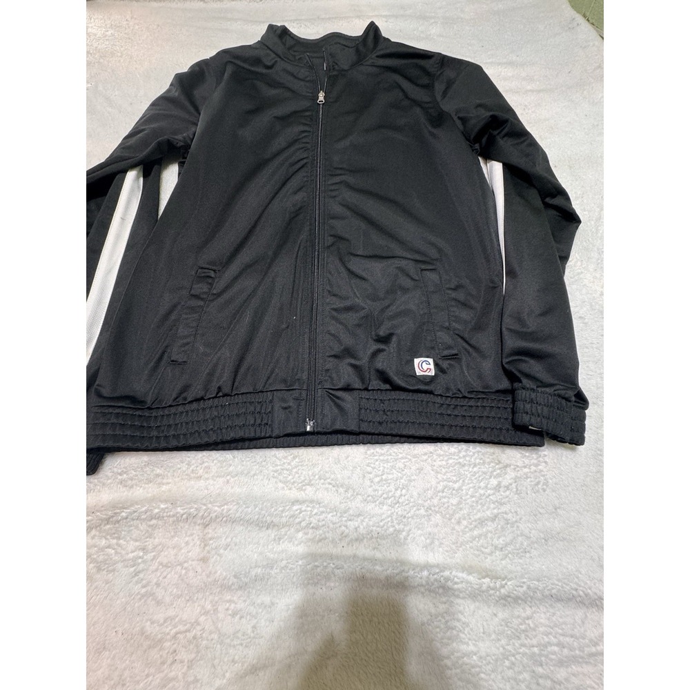 Cheerleading.Com Dancewear Jacket Junior 2 Black White Striped Long Sleeve Titan